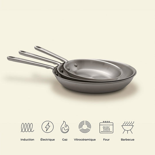 Pack Brigada - set 3 sartenes - atmakitchenware